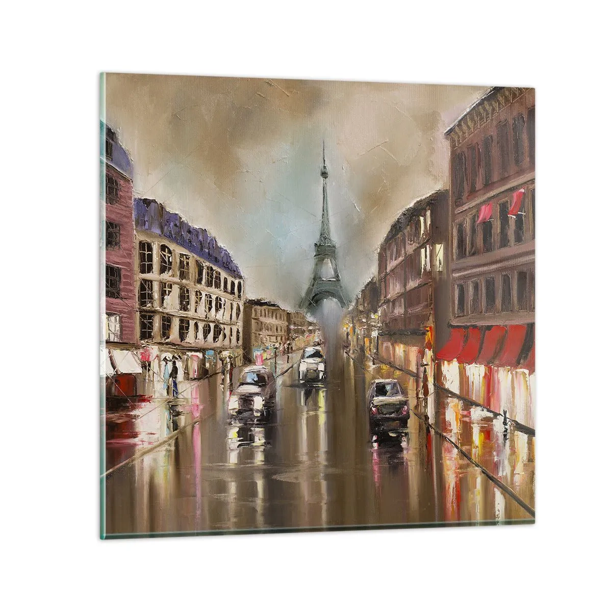 Obraz na skle - Počíta sa iba ona - 30x30 cm