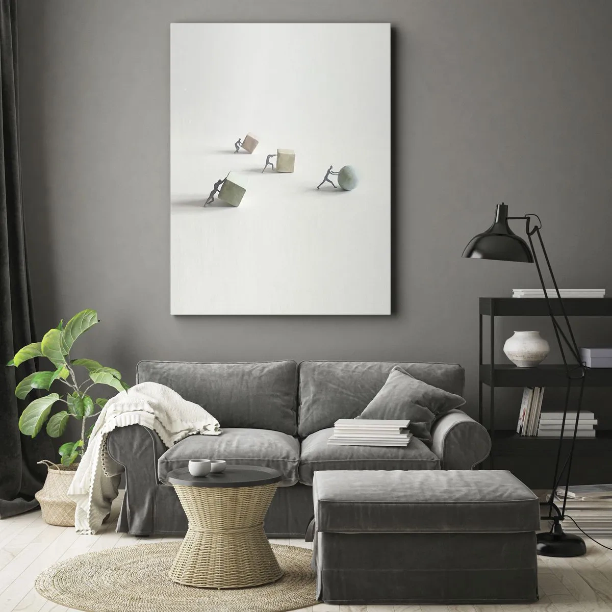 Obraz na plátne - Život samotný - 45x80 cm