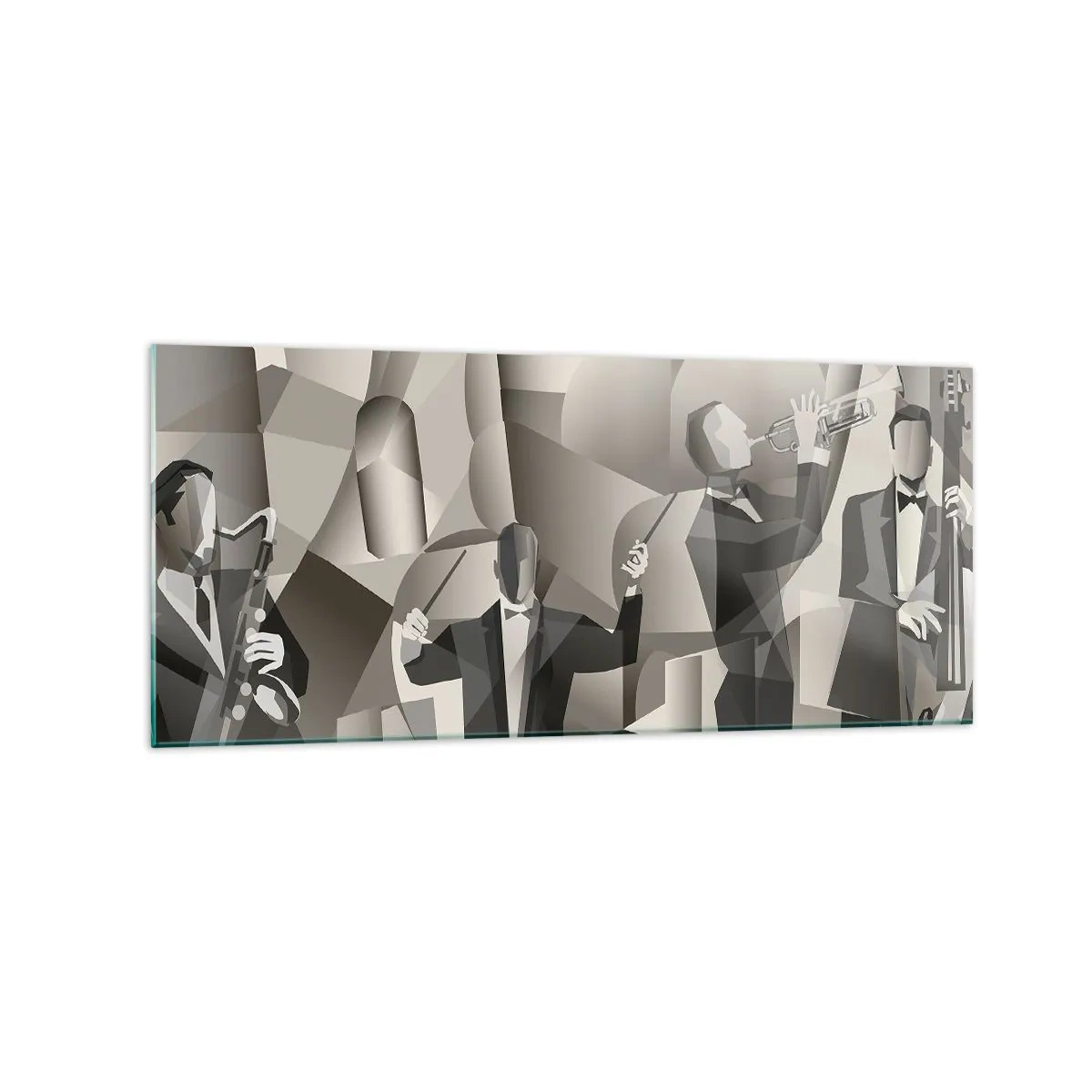 Obraz na skle - V priestore zvukov - 120x50 cm