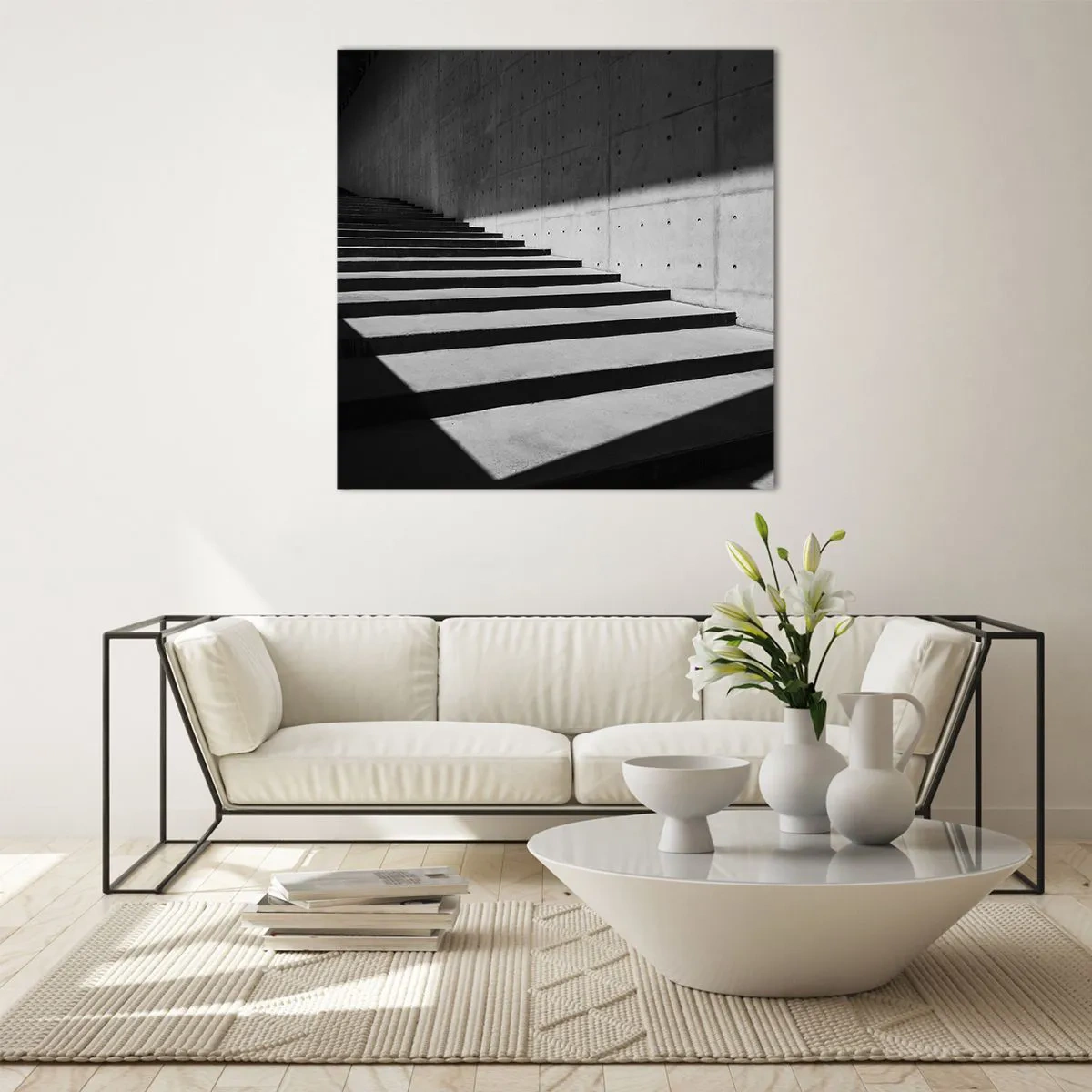 Obraz na skle - Surová krása modernizmu - 40x40 cm