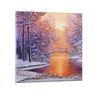 Obraz na skle - Stretneme sa tu - 60x60 cm