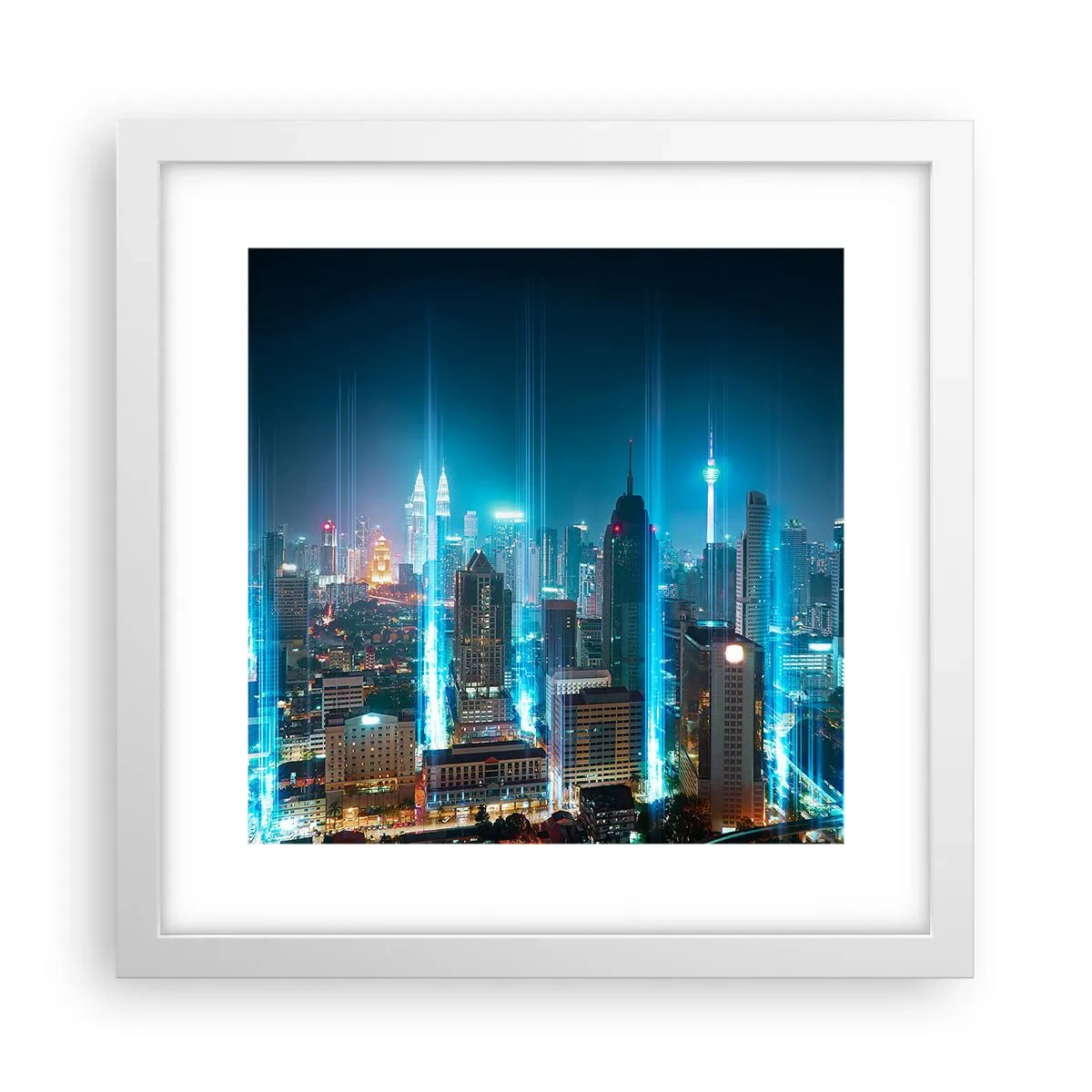 Plagát v bielom ráme - Berlínskym spôsobom do neba - 30x30 cm