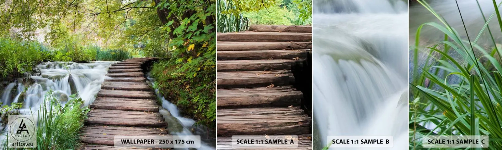 Vzorka Fototapeta Standard Eco - Voda nie je vôbec tichá - Krajina, Chorvátsko, Príroda - 100x30 cm