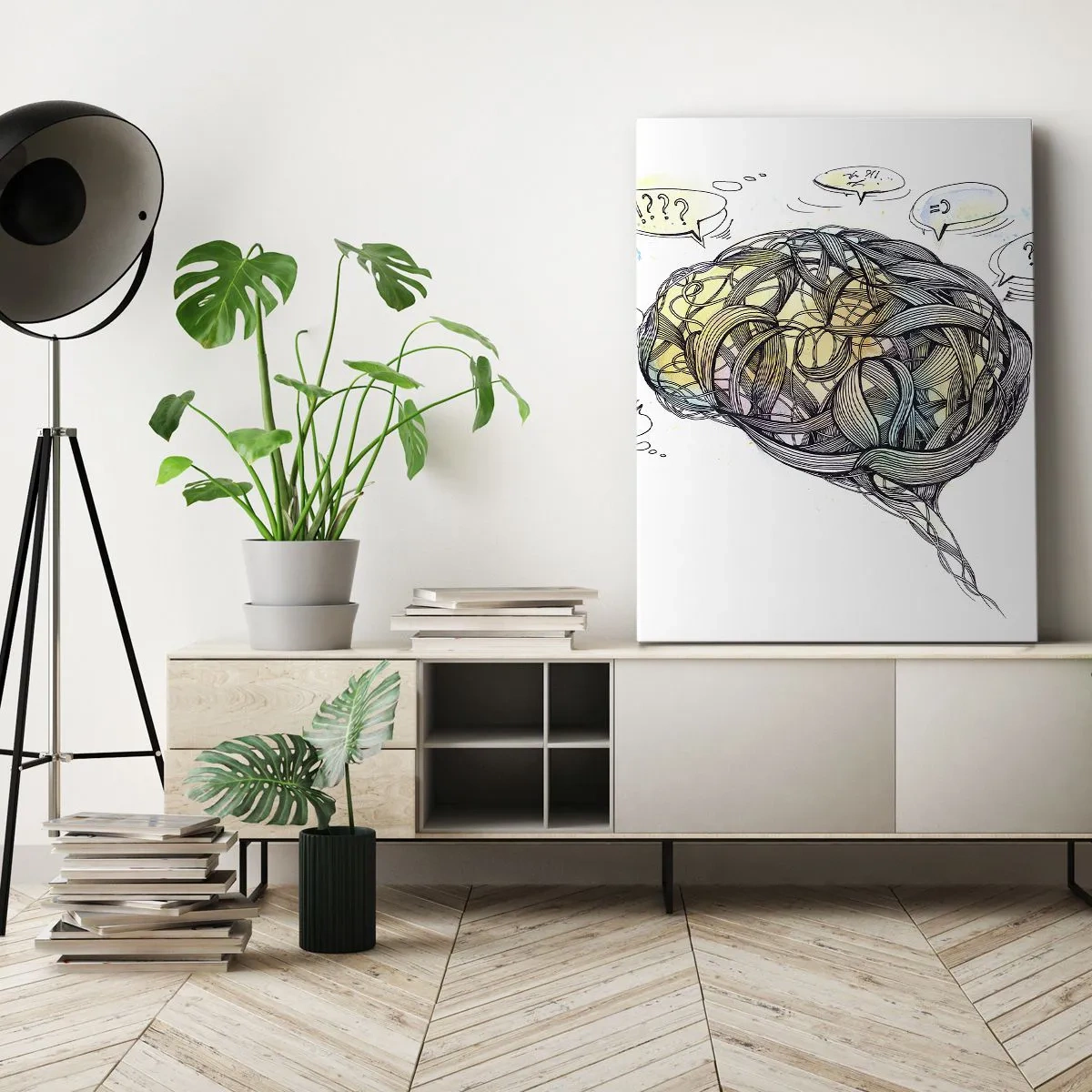 Obraz na plátne - Človek - veľká hádanka - 65x120 cm