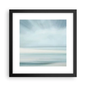 Plagát v čiernom ráme - Kľud až kam oko siaha - 30x30 cm