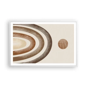 Plagát v bielom ráme - V ďalekej galaxii - 91x61 cm