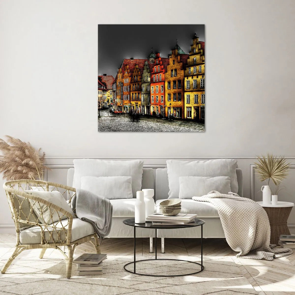 Obraz na skle - Chýba iba kúzelná drožka - 30x30 cm