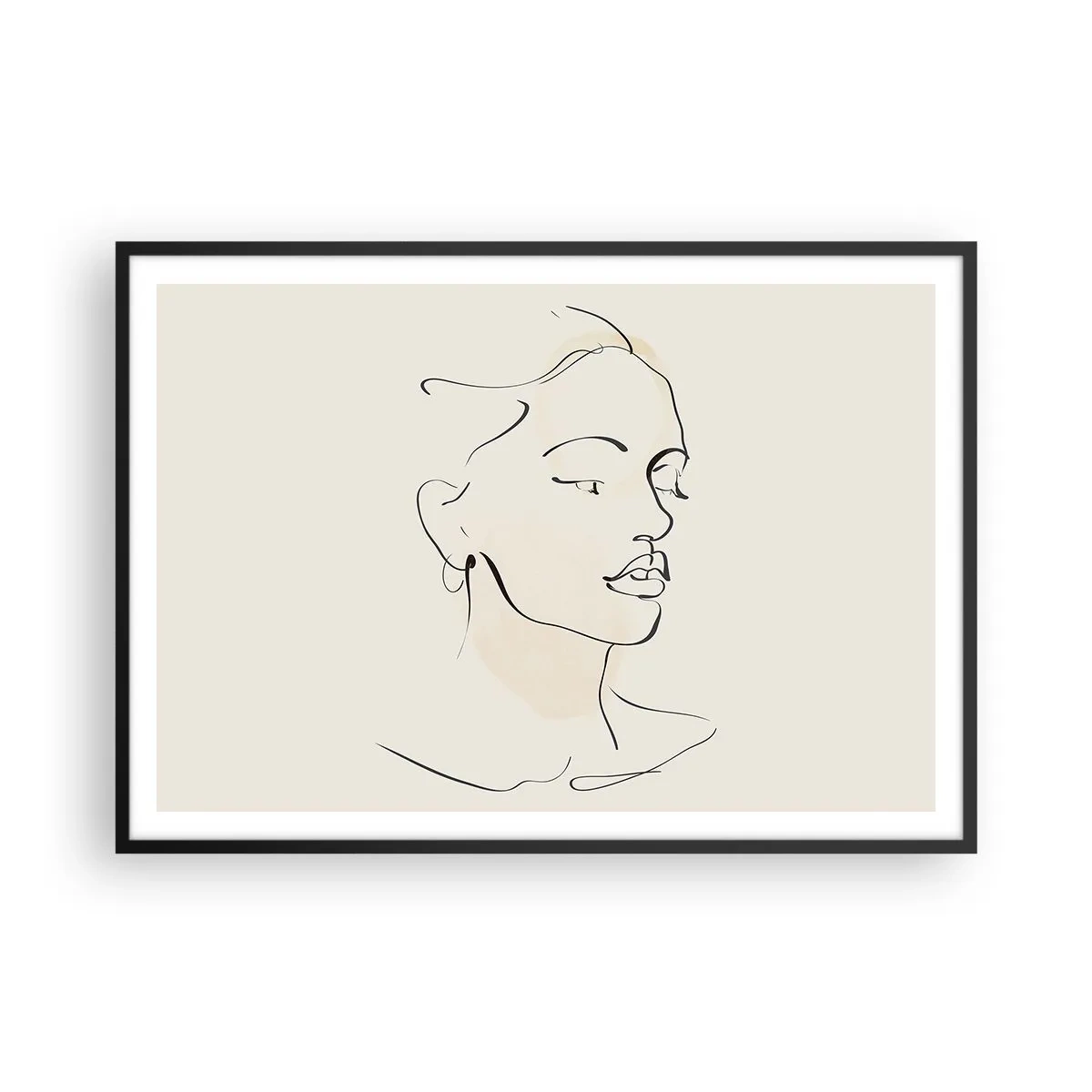 Plagát v čiernom ráme - Výrazným ťahom - 100x70 cm