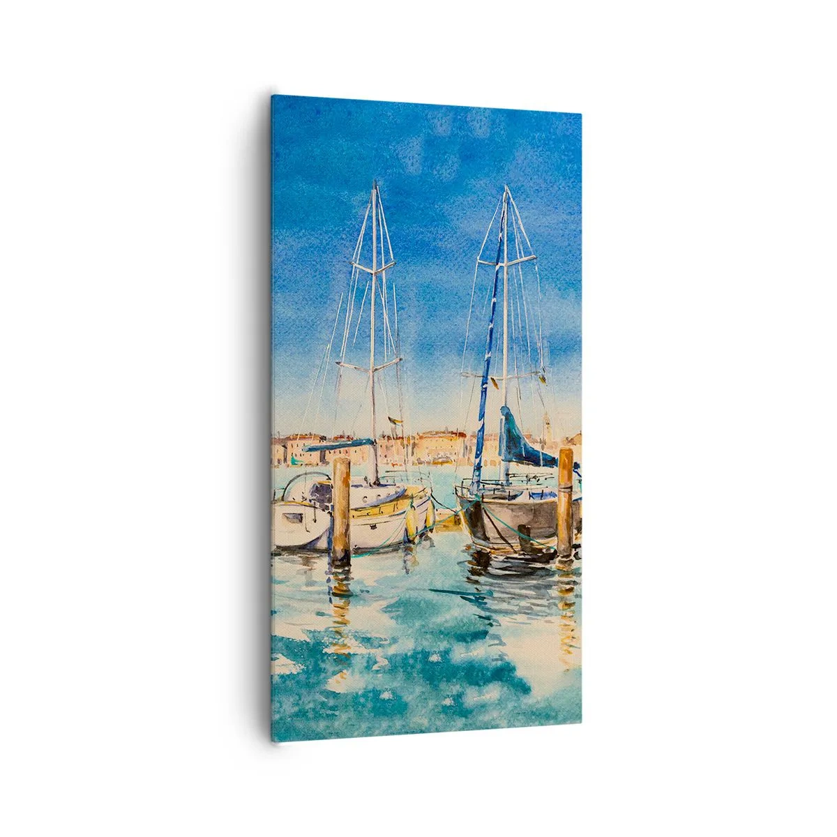 Obraz na plátne - Slnečná lagúna - 65x120 cm