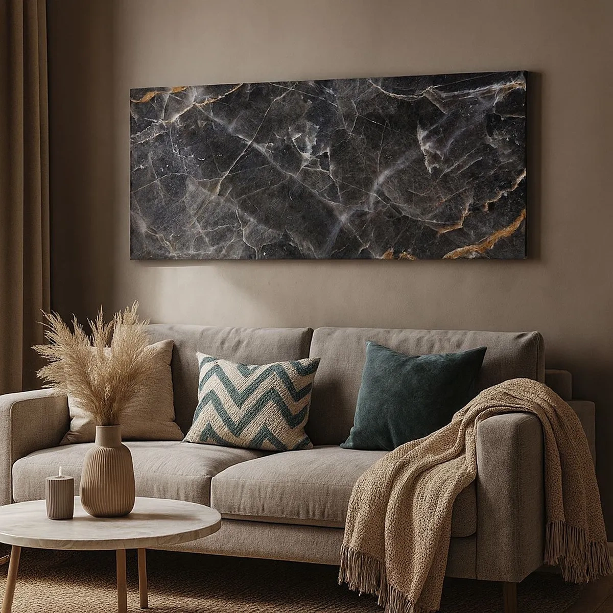 Obraz na plátne - Vnútorný život kameňa - 100x40 cm