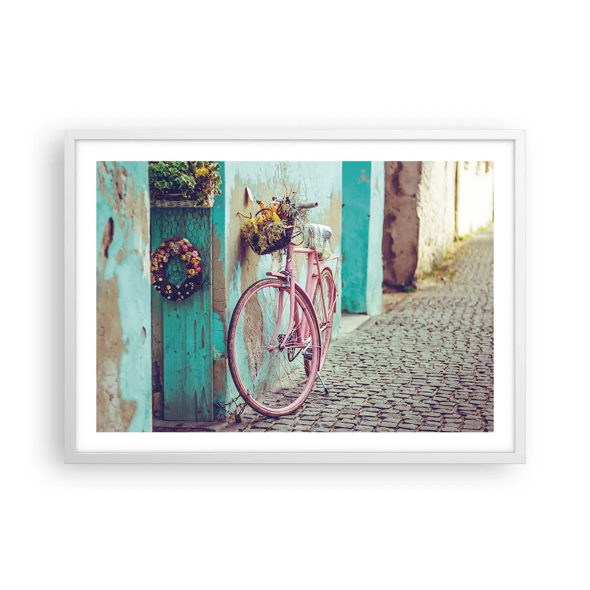 Plagát v bielom ráme - Hneď sa vrátim - 70x50 cm