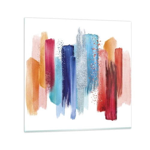 Obraz na skle - Hore a dole - 60x60 cm
