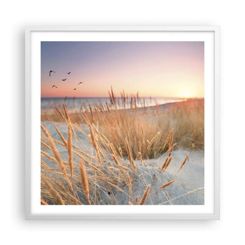 Plagát v bielom ráme - Baltská uspávanka - 60x60 cm