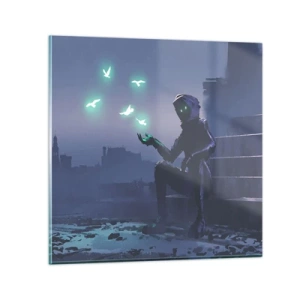 Obraz na skle - Život sa vráti - 40x40 cm