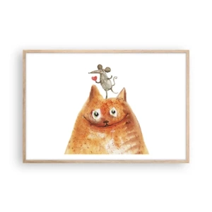 Plagát v ráme zo svetlého duba - Paradoxy lásky - 91x61 cm