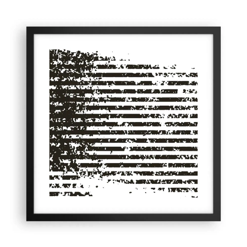 Plagát v čiernom ráme - Rytmus a šum - 40x40 cm