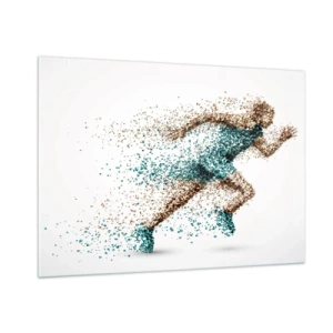 Obraz na skle - Život je beh - 100x70 cm