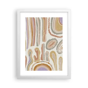 Plagát v bielom ráme - Farebné prierezy - 30x40 cm