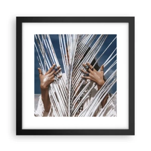 Plagát v čiernom ráme - Šamanové dievča? - 30x30 cm