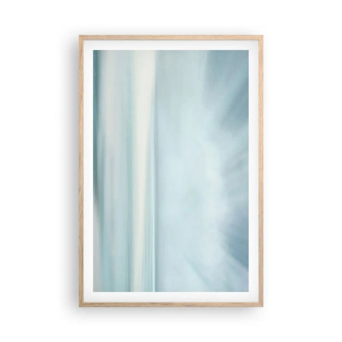 Plagát v ráme zo svetlého duba - Kľud až kam oko siaha - 61x91 cm