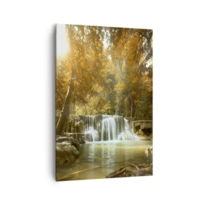 Obraz na plátne - Parkový vodopád - 70x100 cm