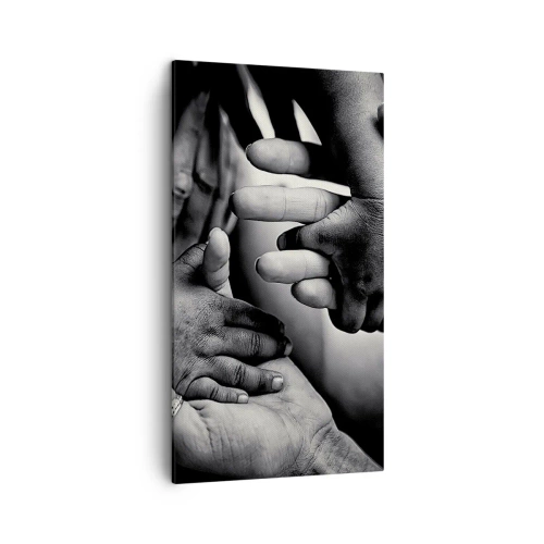 Obraz na plátne - Byť človekom - 45x80 cm