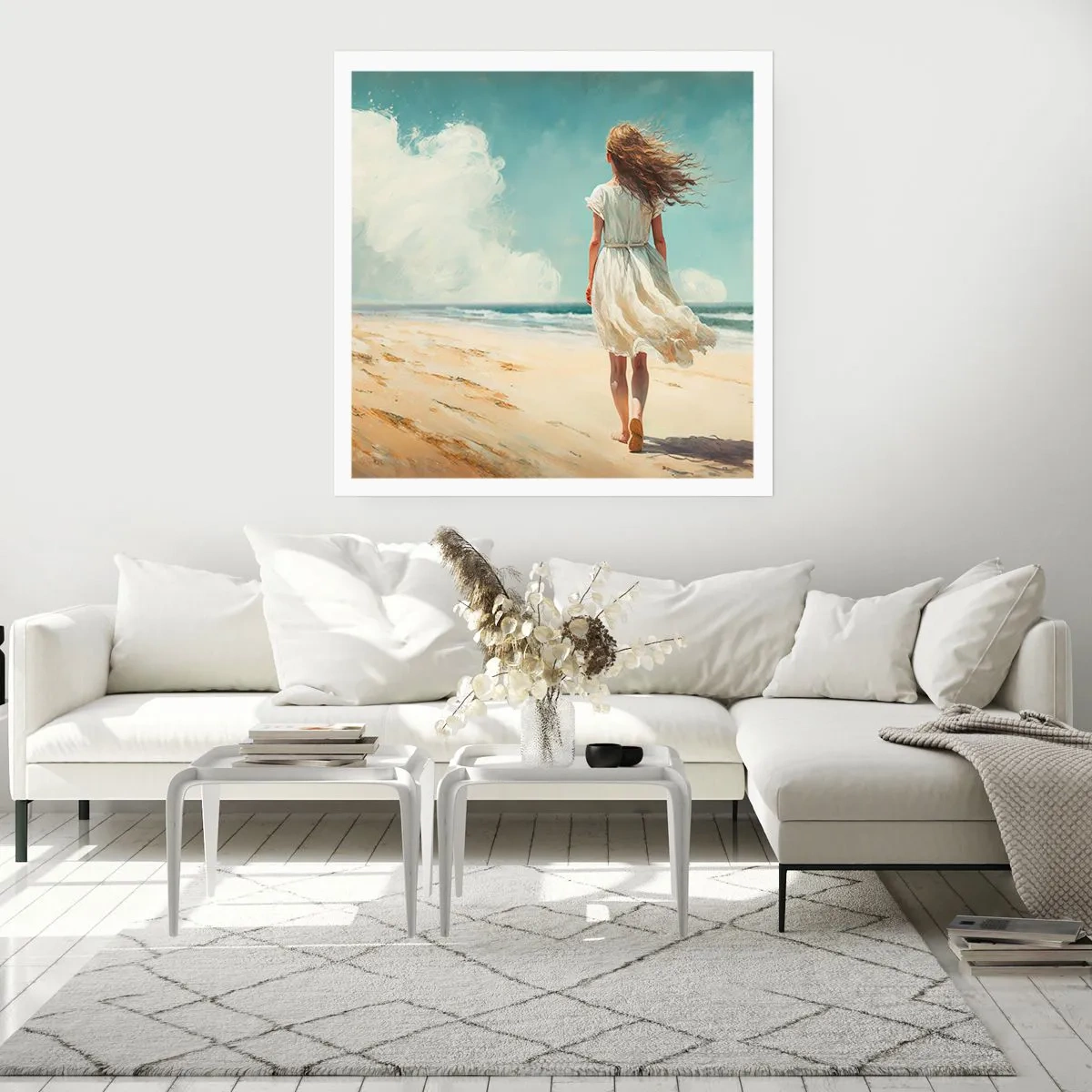 Plagát - Smerom ku slnku a vetru - 40x40 cm