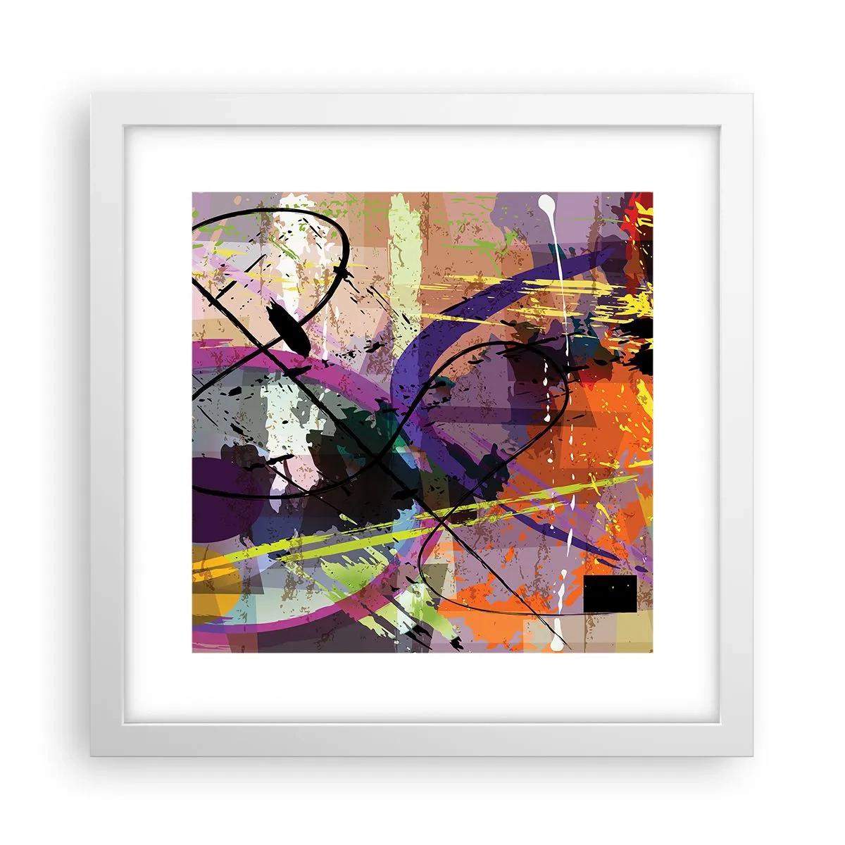 Plagát v bielom ráme - Možno priamo alebo okolo - 30x30 cm