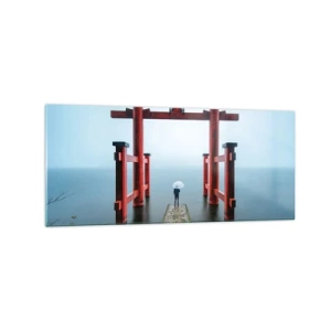 Obraz na skle - Japonské zamyslenie - 120x50 cm