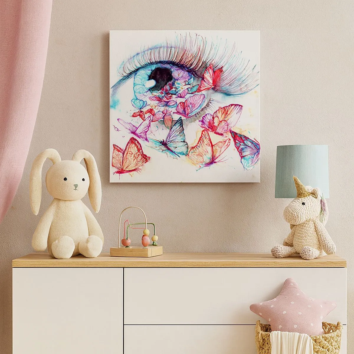 Obraz na plátne - Rozprávkové kúzlo očí - 30x30 cm