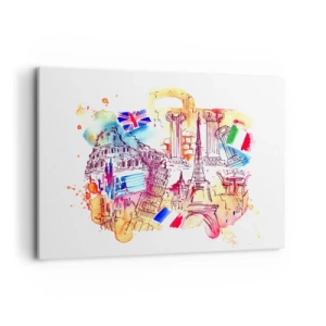 Obraz na plátne - Európske turné - 100x70 cm