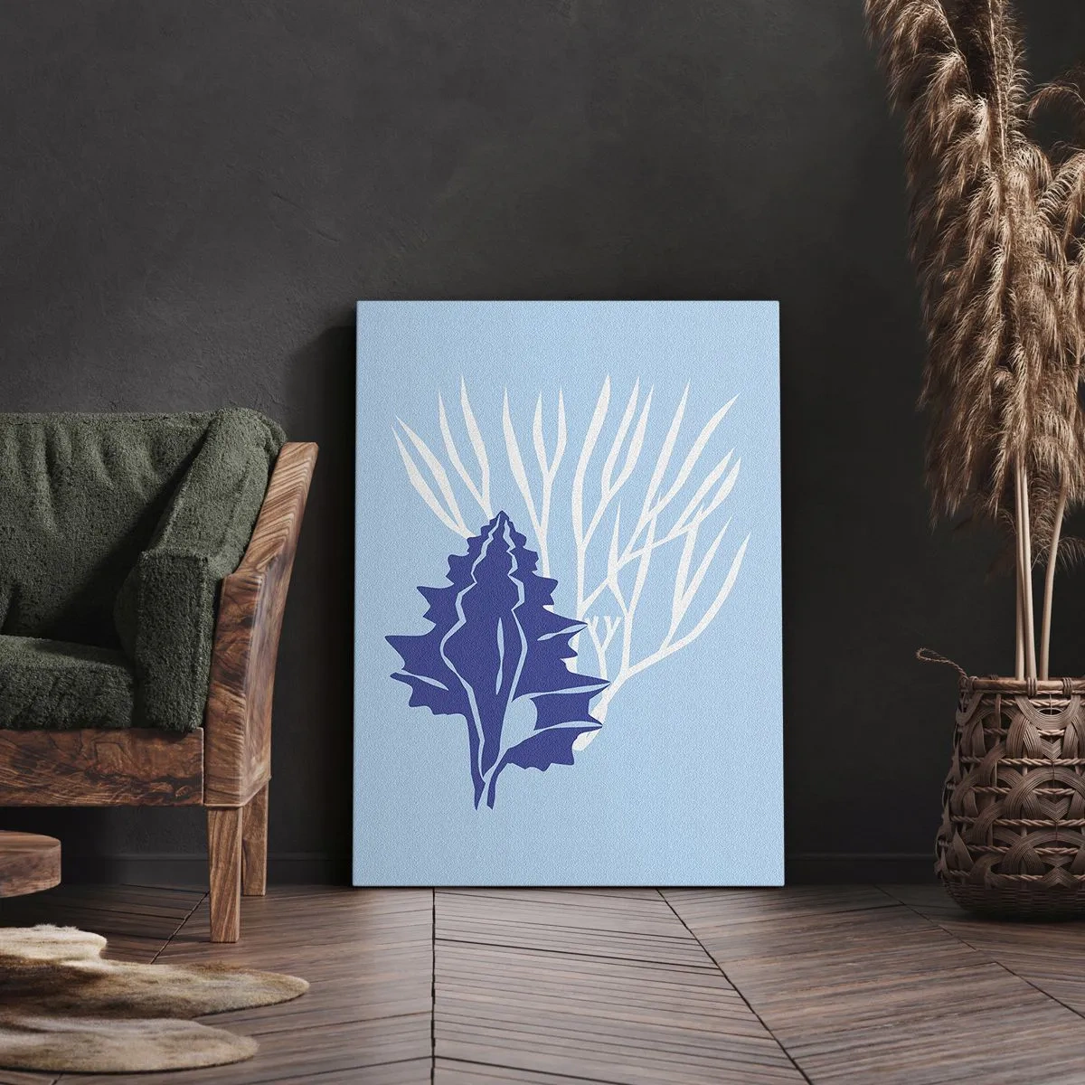 Obraz na plátne - Listové formy - 65x120 cm