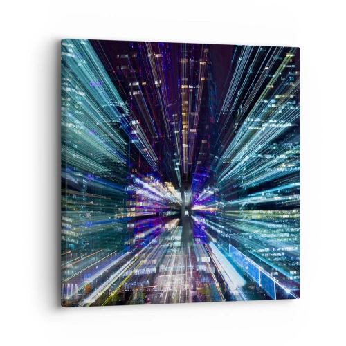 Obraz na plátne - Prechod do hyperpriestoru - 30x30 cm