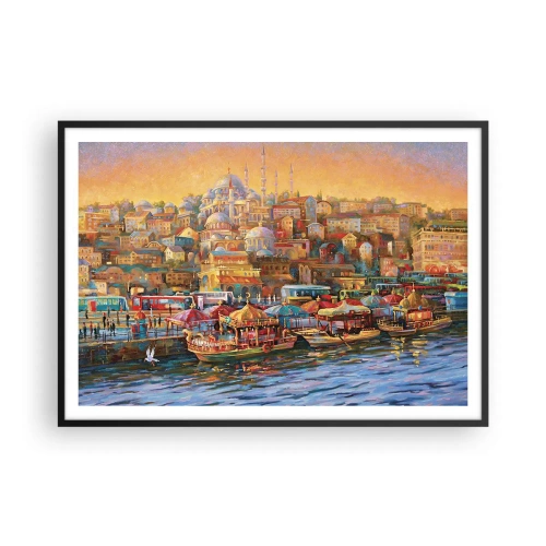 Plagát v čiernom ráme - Istanbulský príbeh - 100x70 cm