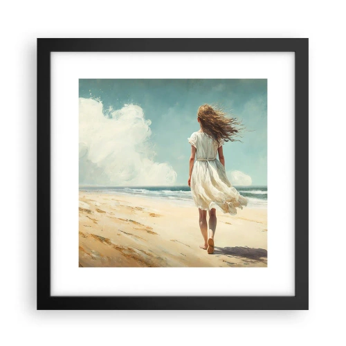 Plagát v čiernom ráme - Smerom ku slnku a vetru - 30x30 cm