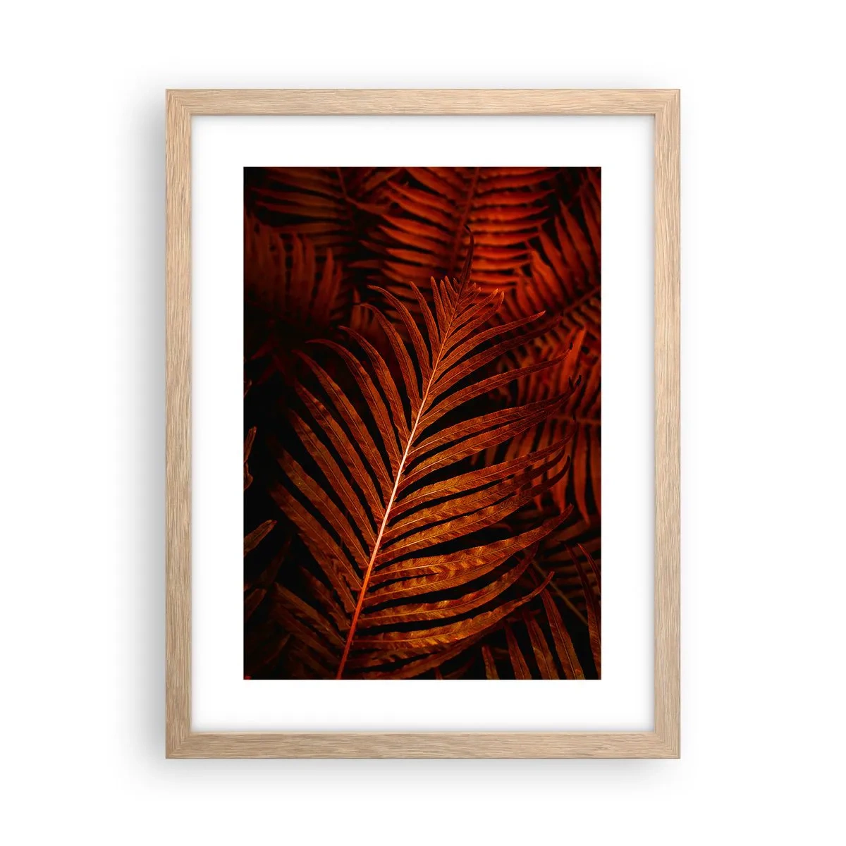 Plagát v ráme zo svetlého duba - Žiar života - 30x40 cm