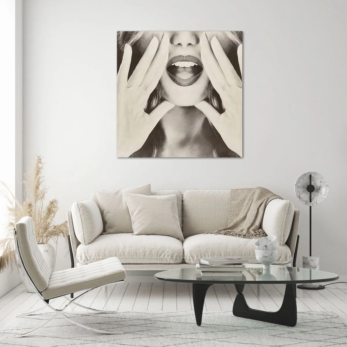 Obraz na skle - Už idem! - 30x30 cm