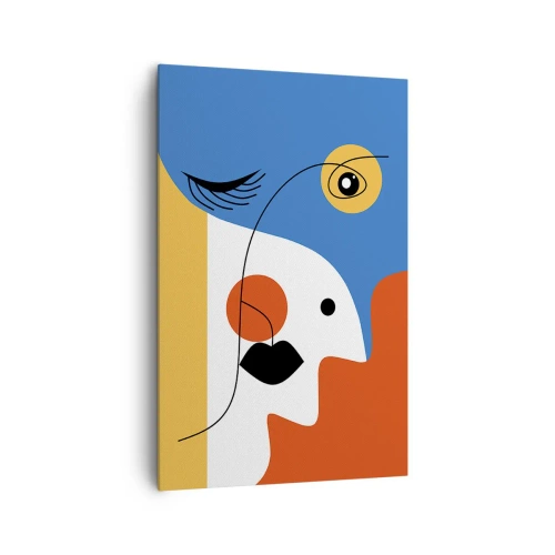 Obraz na plátne - Zdeformovaný portrét - 80x120 cm