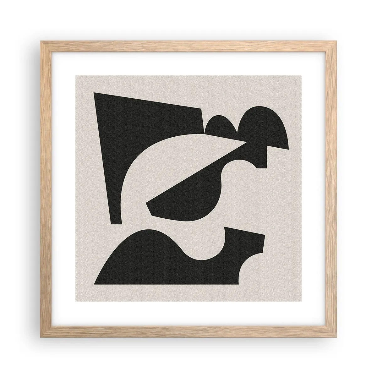Plagát v ráme zo svetlého duba - Na samostatné ukladanie - 40x40 cm