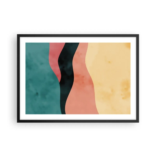 Plagát v čiernom ráme - Kompatibilný nesúlad - 70x50 cm