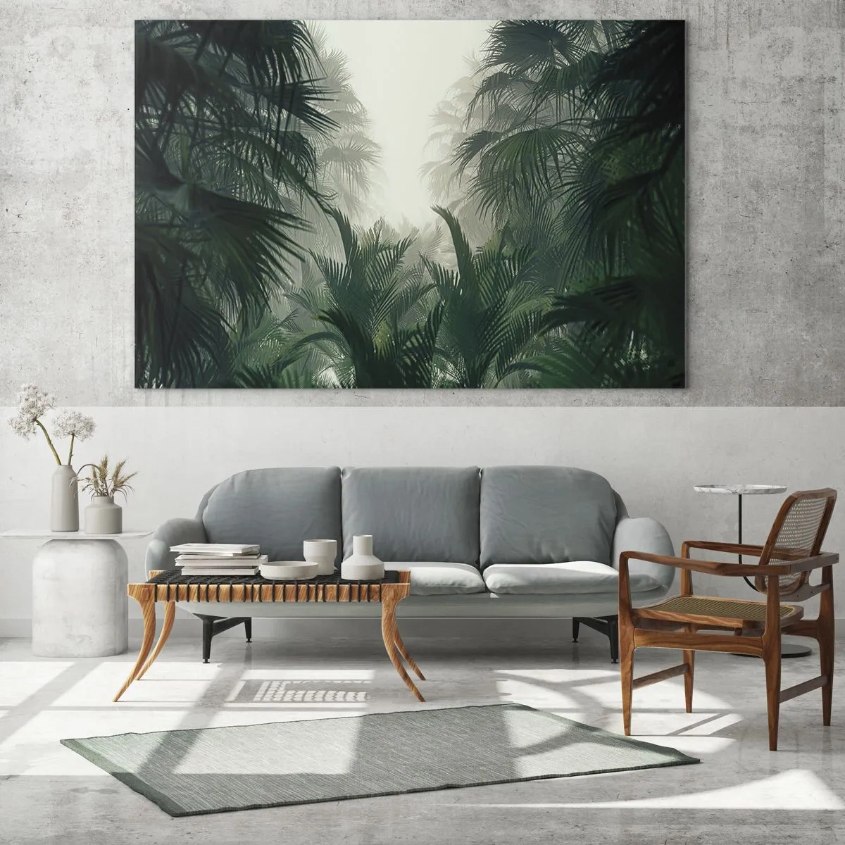 Obraz na skle - Tropická záhada - 120x50 cm
