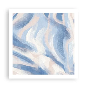 Plagát - Modré kolísanie - 60x60 cm