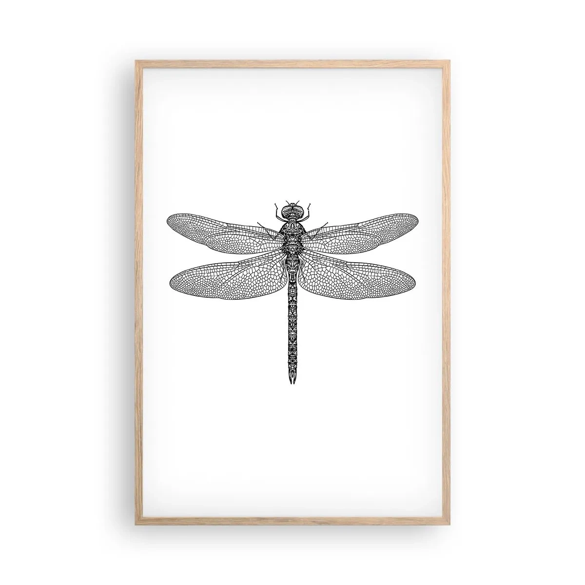 Plagát v ráme zo svetlého duba - Presnosť prírody - 61x91 cm