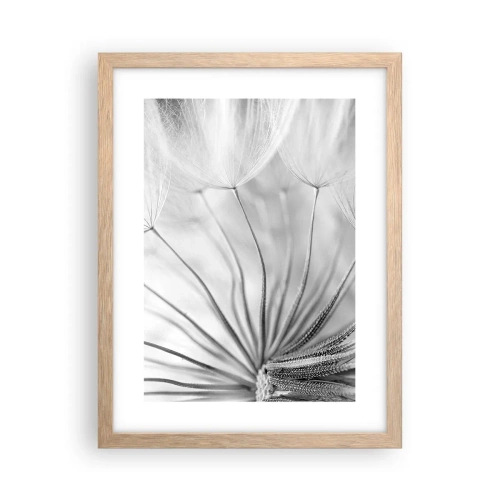 Plagát v ráme zo svetlého duba - Púpavy - 30x40 cm
