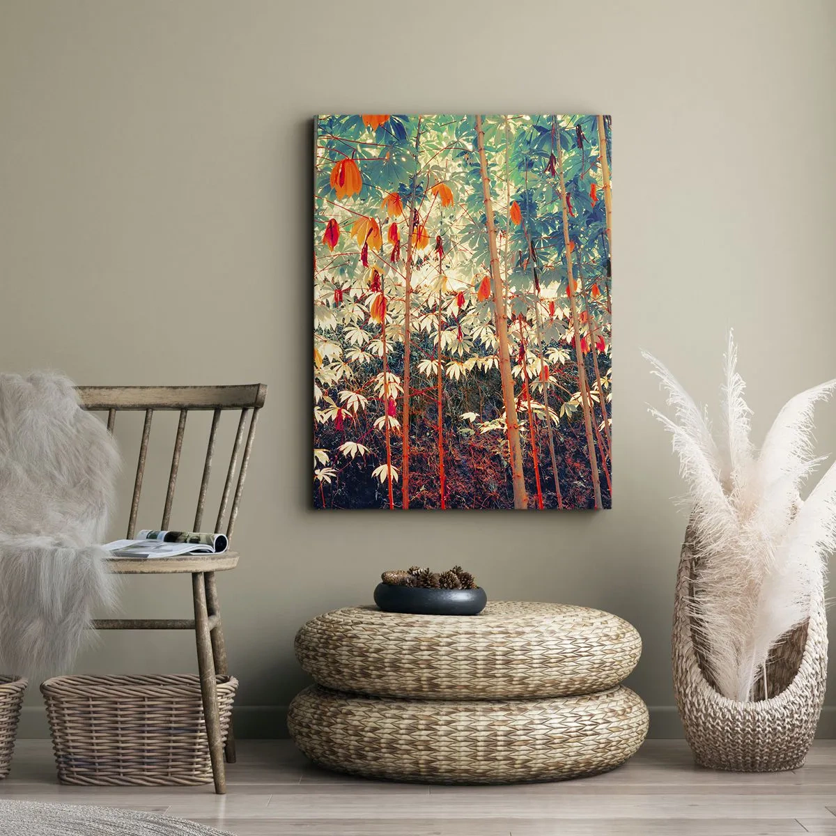 Obraz na plátne - Tajný život listov - 50x70 cm
