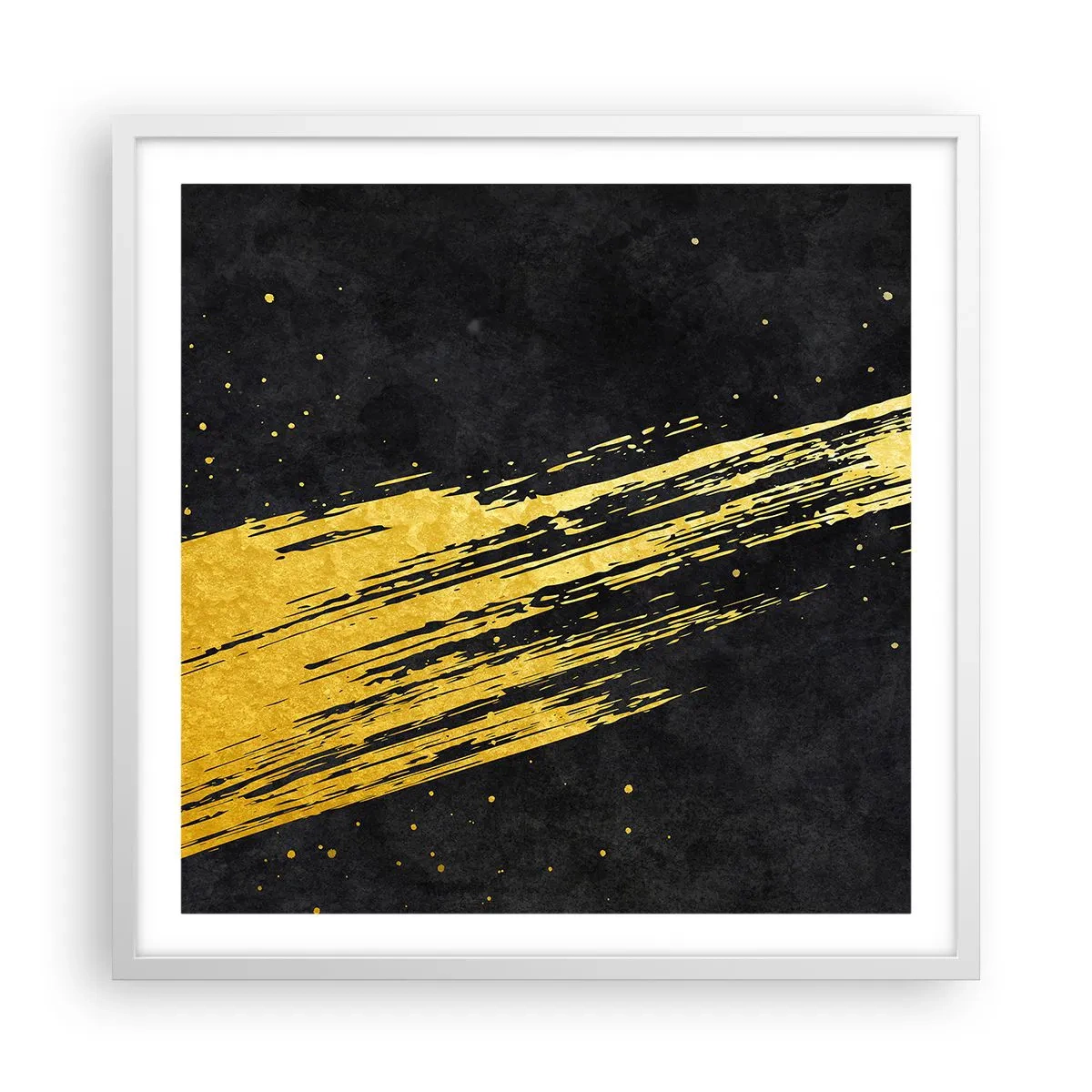 Plagát v bielom ráme - Skok do hyperpriestoru - 60x60 cm