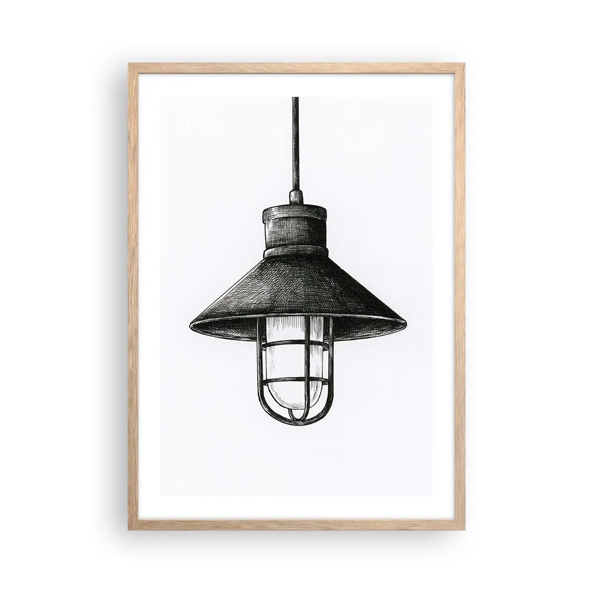 Plagát v ráme zo svetlého duba - Ako pred rokmi… - 50x70 cm