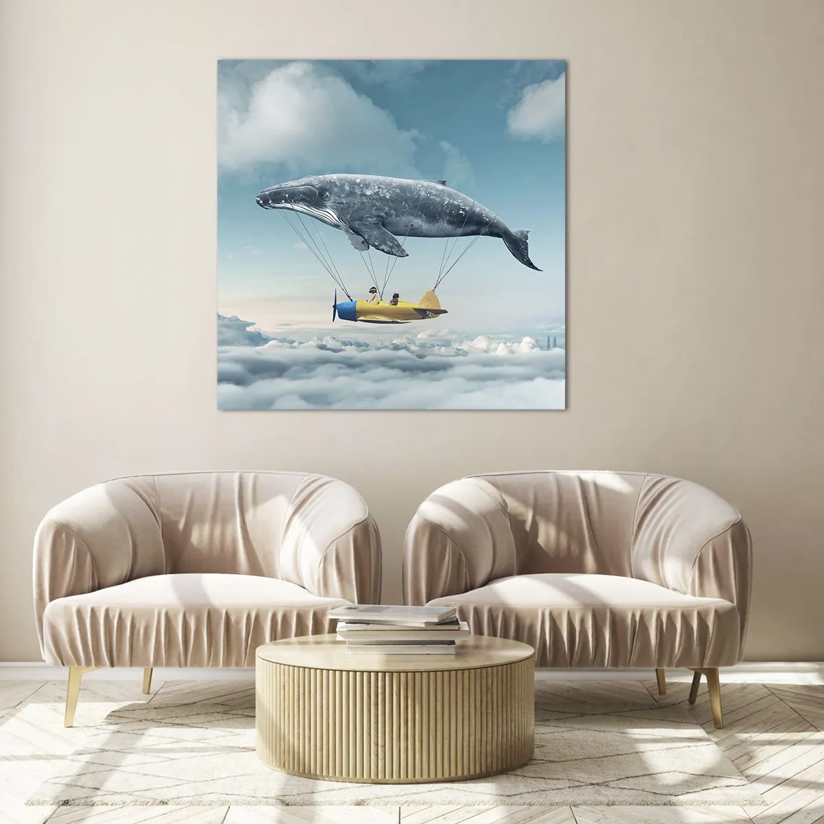 Obraz na skle - Prečo by nie? - 50x50 cm