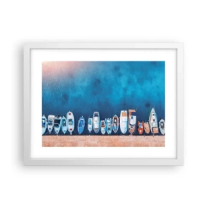 Plagát v bielom ráme - V rade za sebou - 40x30 cm