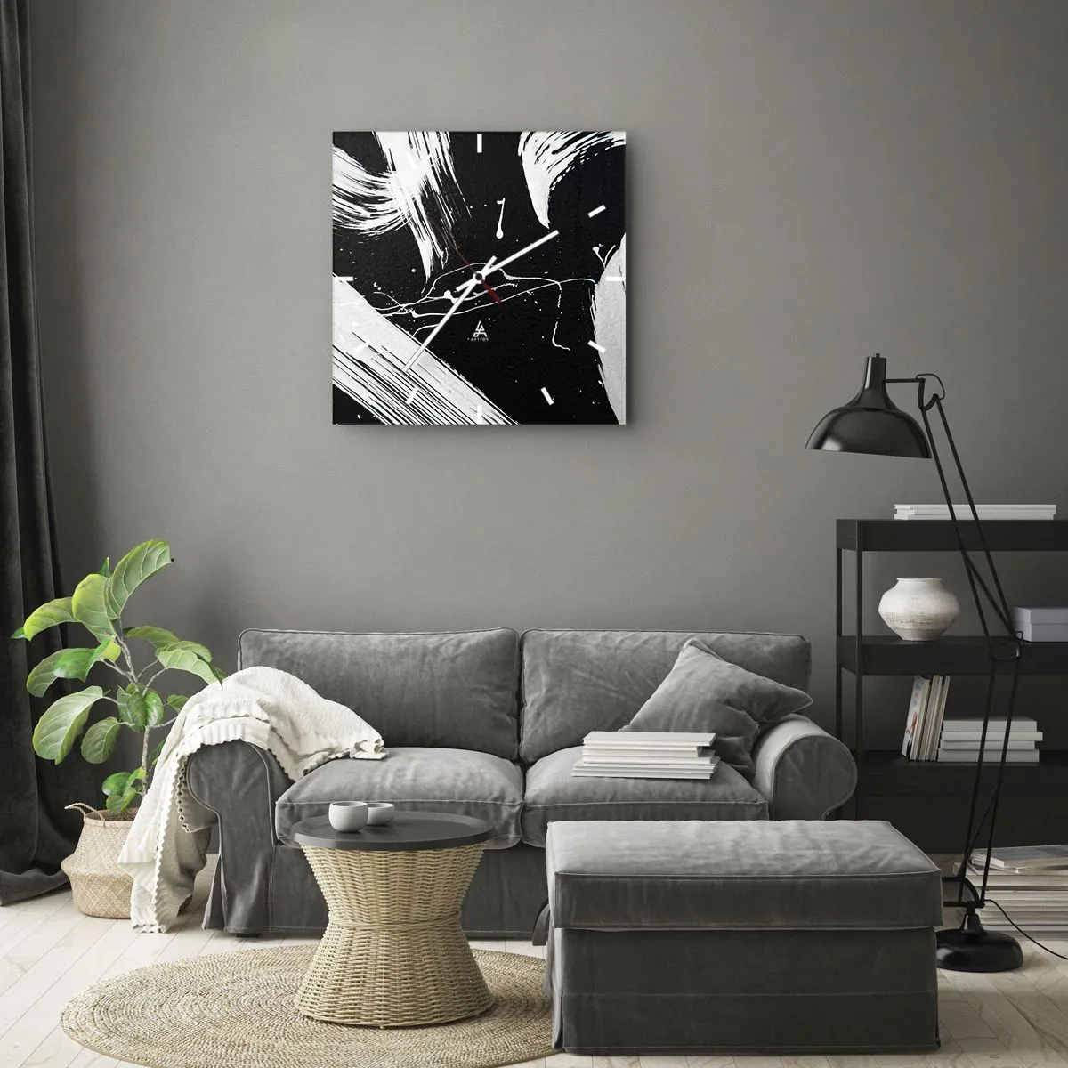 Nástenné hodiny - Prelomiť temnotu - 40x40 cm